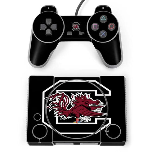 University of South Carolina Gamecocks Logo Black PlayStation Classic Bundle Skin